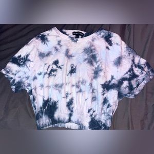 Streetwear society tie dye cropped shirt